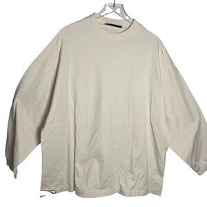Essentials Fear of God Men’s Long Sleeve T-Shirt Dune cream Size Medium NWT